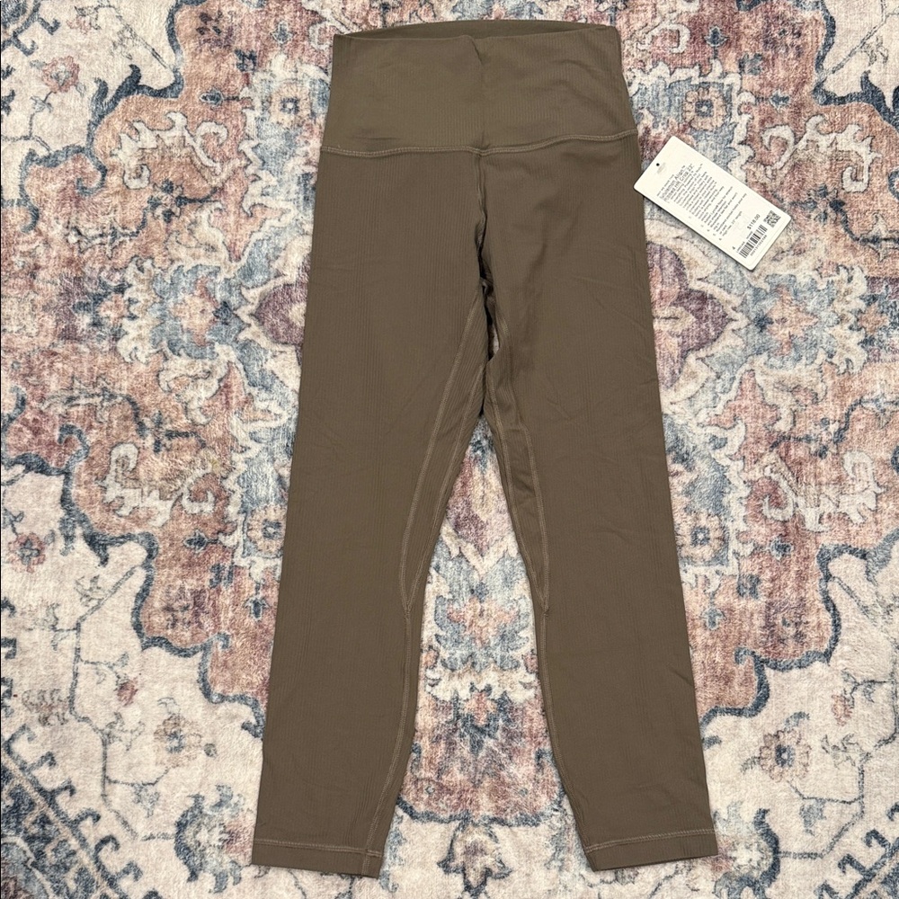 lululemon athletica women’s Tan Leggings align ribbed 23 inch